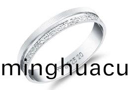 白(bai)金戒(jie)指(zhi)激光(guang)鵰刻(ke)