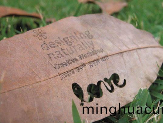 木材名片激(ji)光打標(biao)