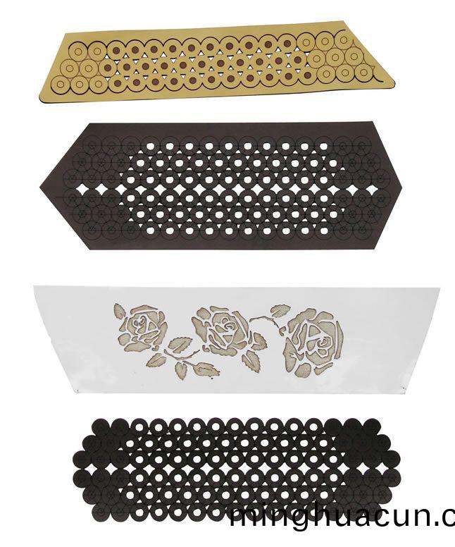 皮革激光(guang)打(da)孔切割樣品圖