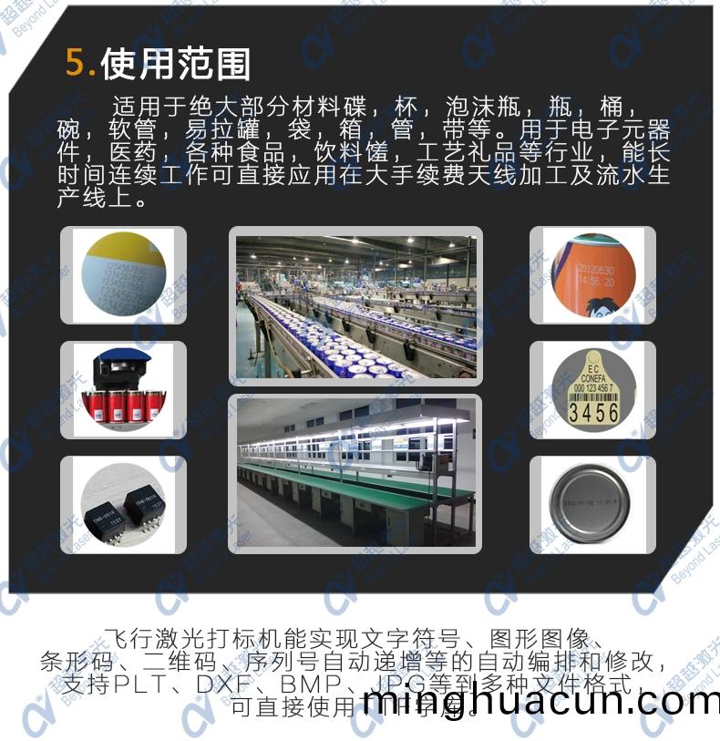 飛行激光打碼(ma)機應用行業