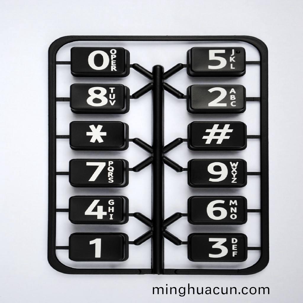 塑膠鍵激光打標(biao)圖樣1