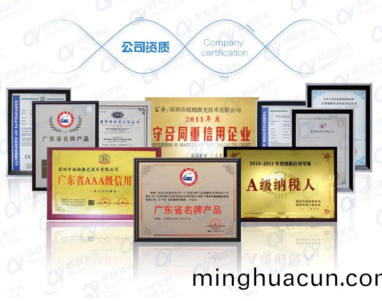 全自動PCB闆激(ji)光打(da)碼機(ji)證書