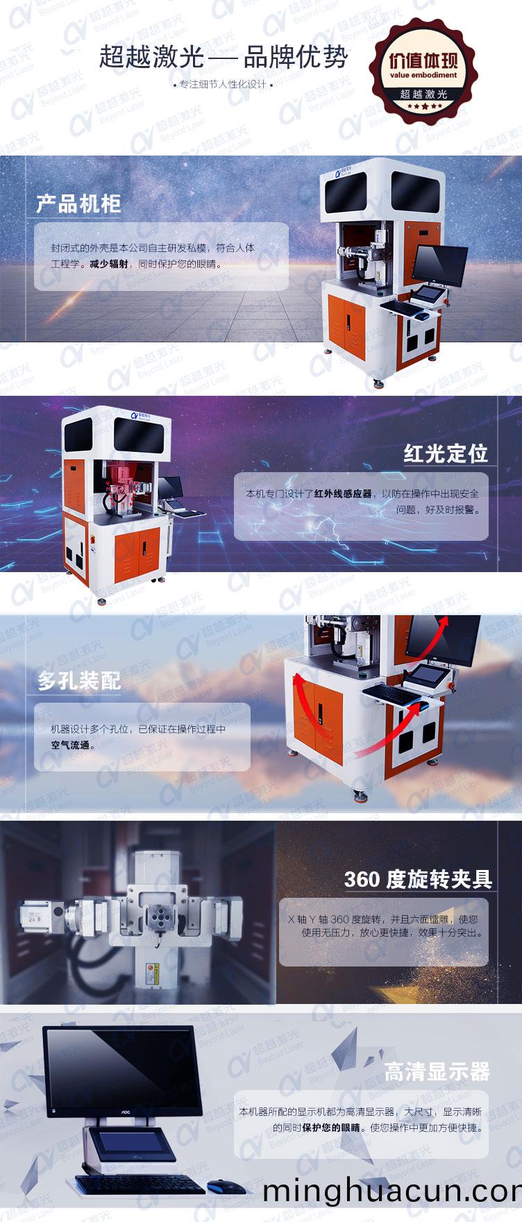 四軸六麵激光打標機