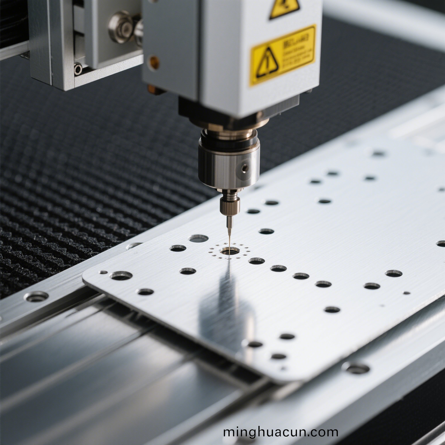 鋁片激光鑽孔示(shi)意圖 (4)