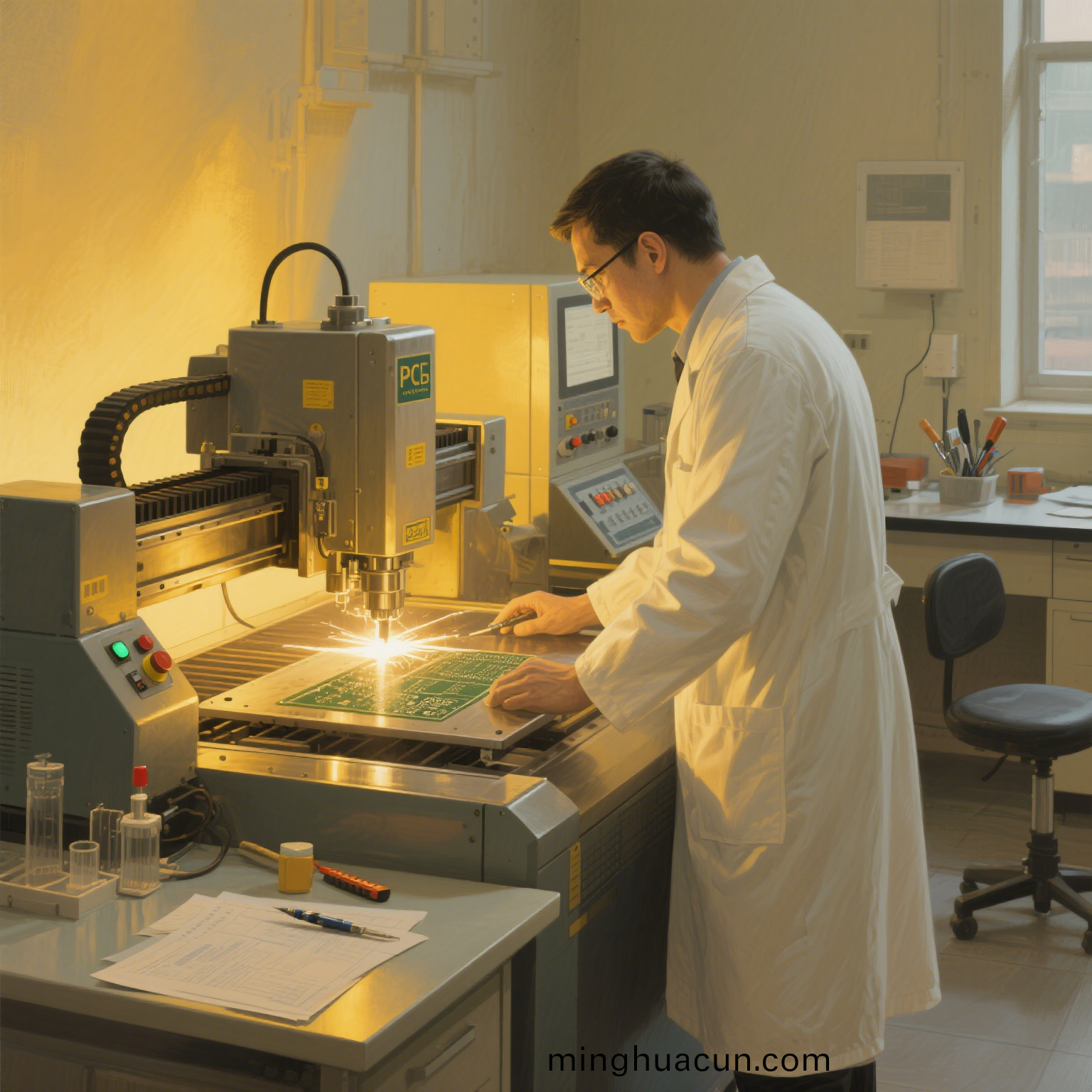 PCB 激光切(qie)割(ge) (3)