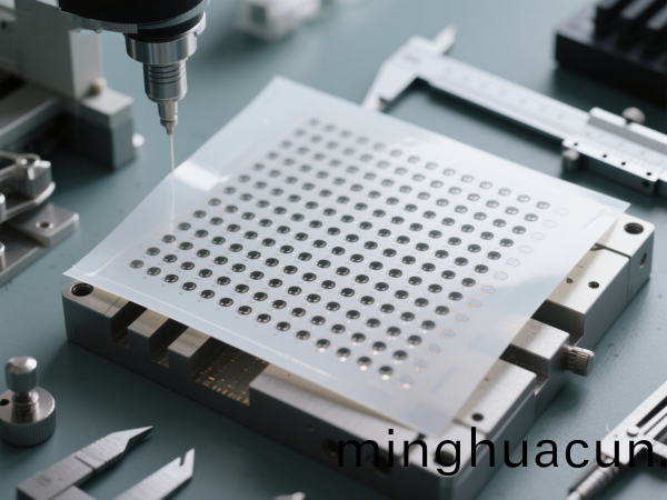 PI膜皮(pi)秒激光微孔加工(gong)傚(xiao)菓圖