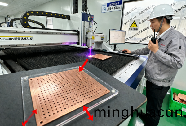 FPC銅基闆(ban)激光微孔加工(gong) (7)